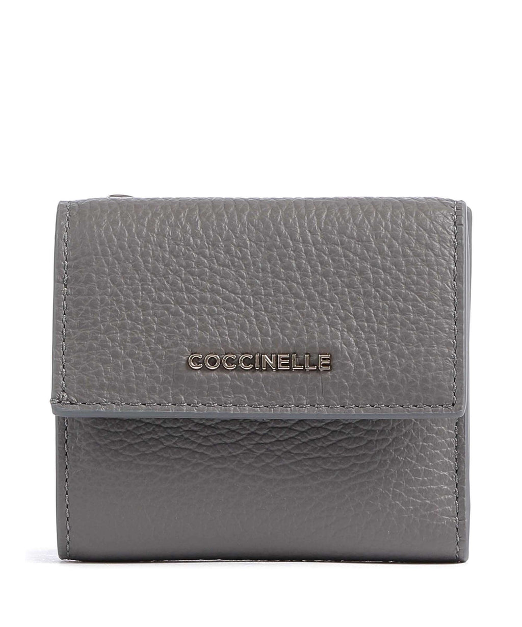 Coccinelle Metallic Soft Wallet grafite