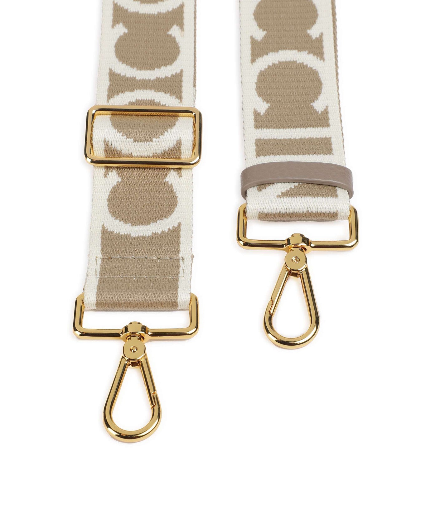 Coccinelle Nastro Signature Bag strap sand/warm taupe