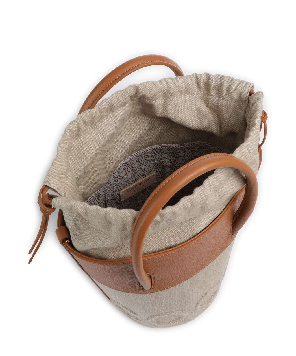 Coccinelle Myrtha Canvas Bucket bag natural/cuir