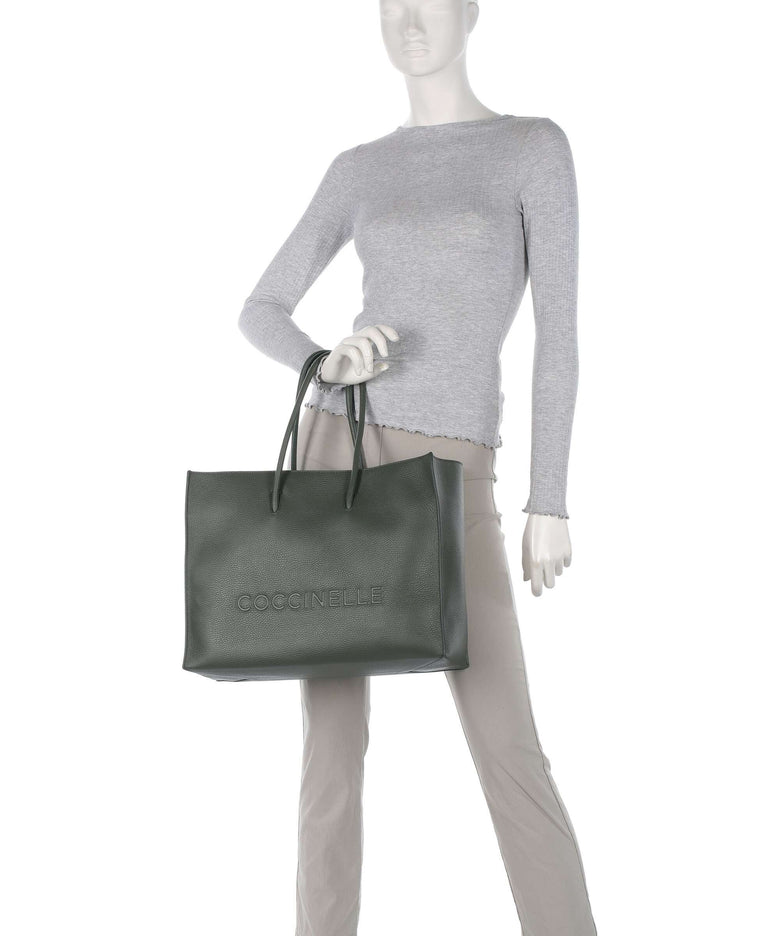 Coccinelle Myrtha Maxi Logo Tote bag alga