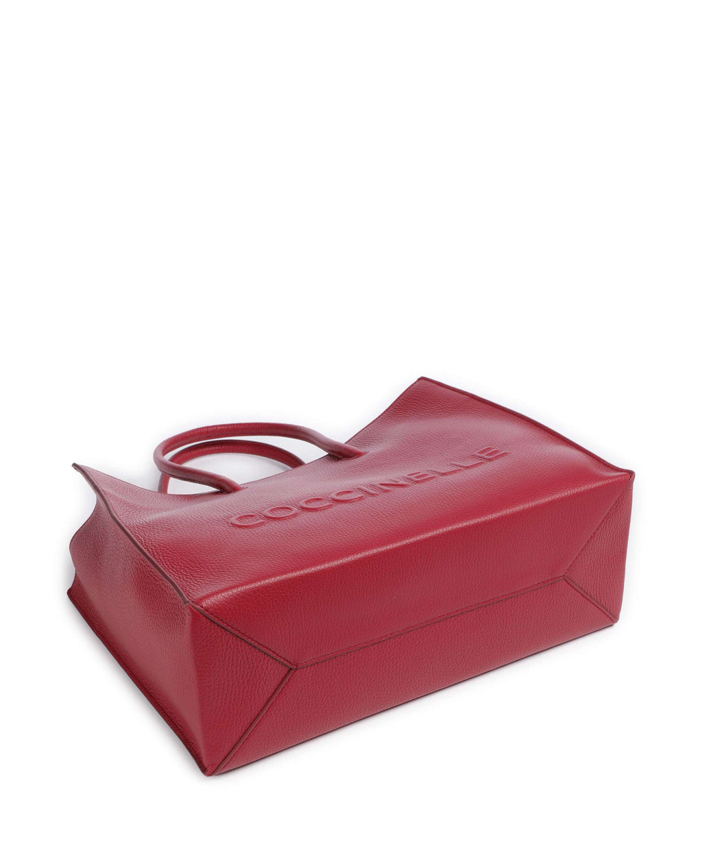 Coccinelle Myrtha Maxi Logo Tote bag sangria