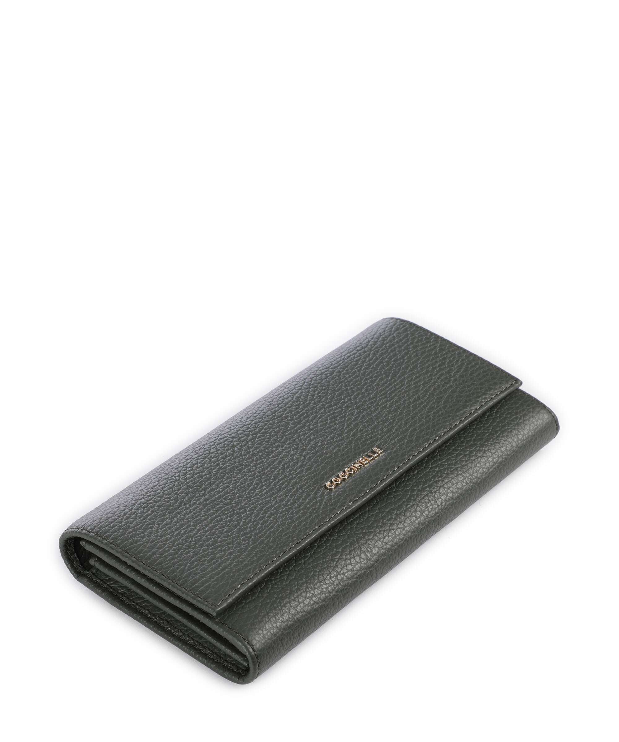 Coccinelle Metallic Soft Wallet alga
