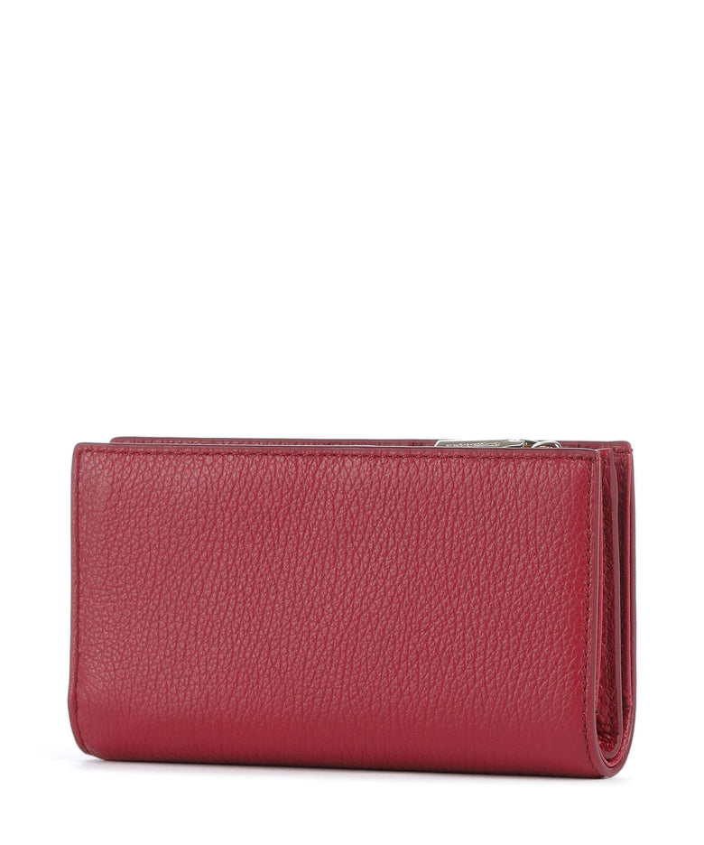 Coccinelle Metallic Soft Wallet sangria
