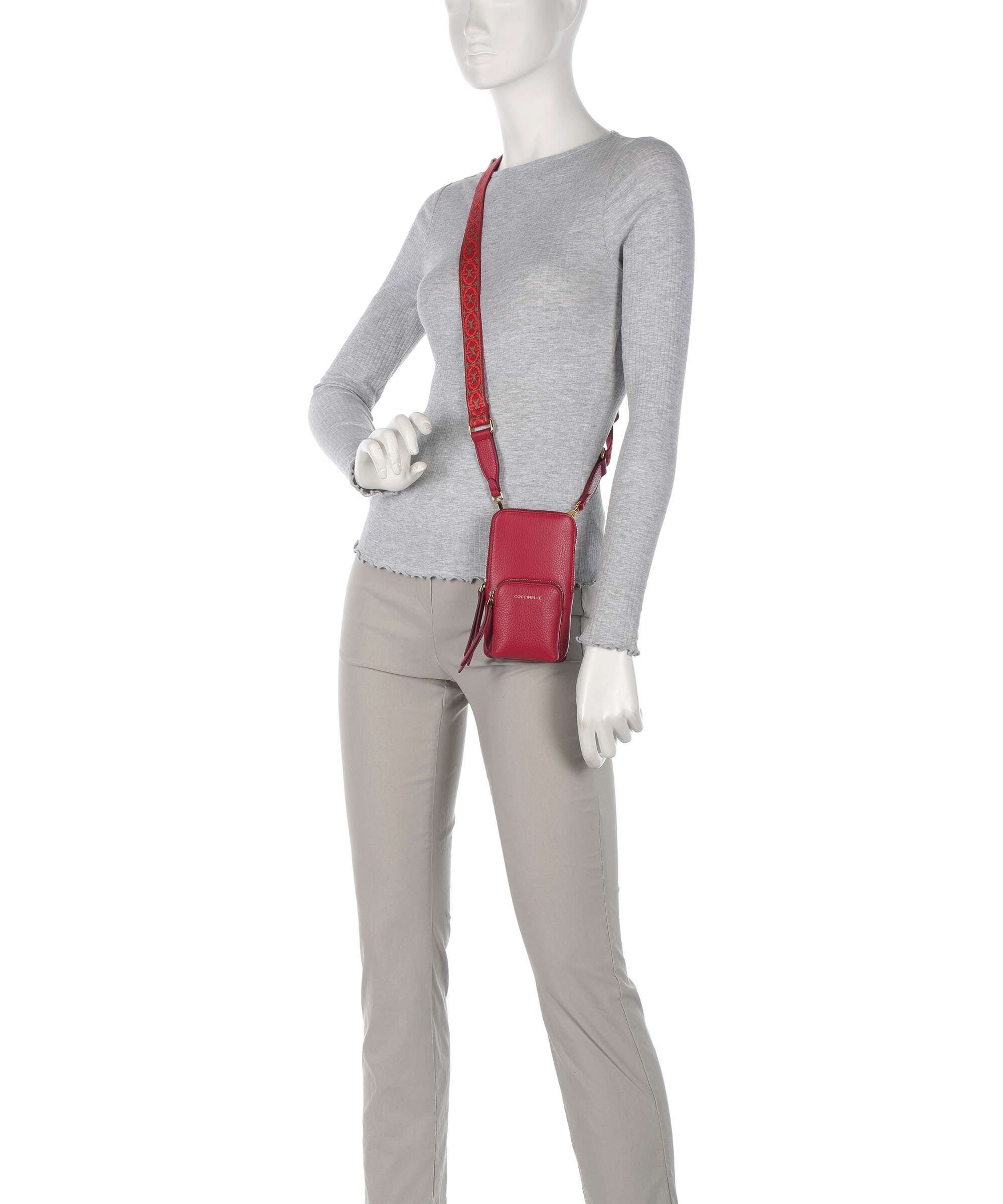 Coccinelle Pixie Phone bag sangria