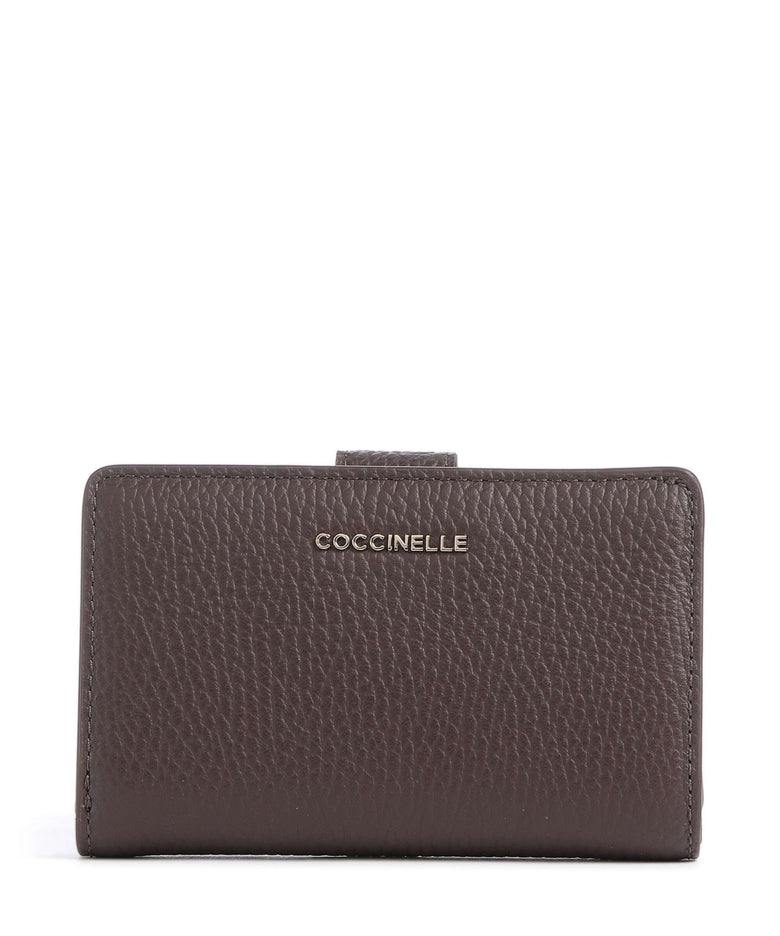 Coccinelle Metallic Soft Wallet brunette