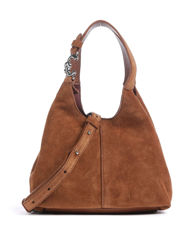 Coccinelle C-Easy Suede Handbag cognac