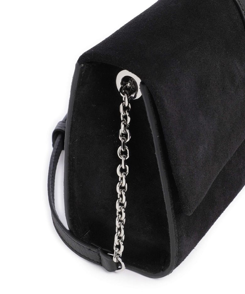 Coccinelle Dorian Suede Crossbody bag noir