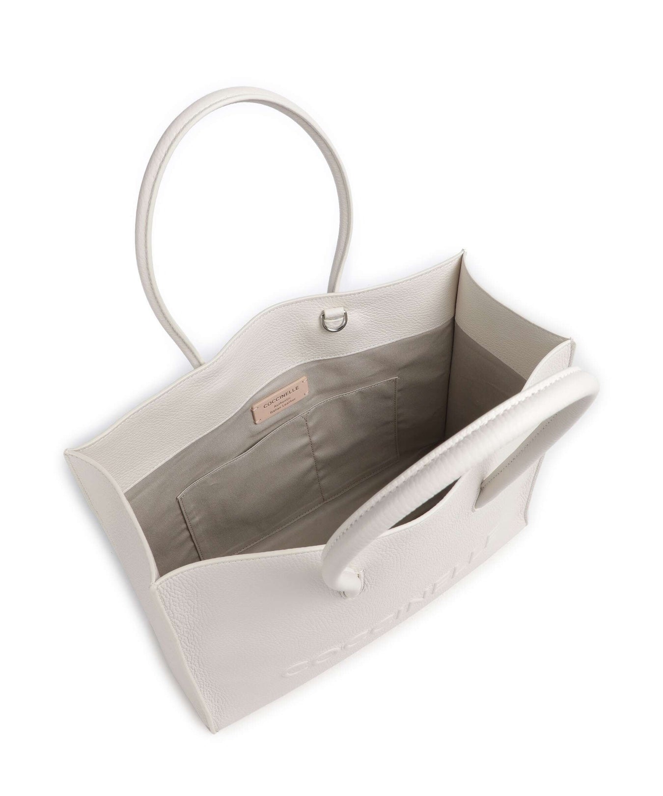 Coccinelle Myrtha Maxi Logo Tote bag blanco