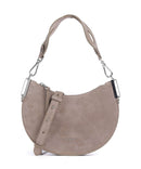 Coccinelle Sunup Suede Shoulder bag warm taupe