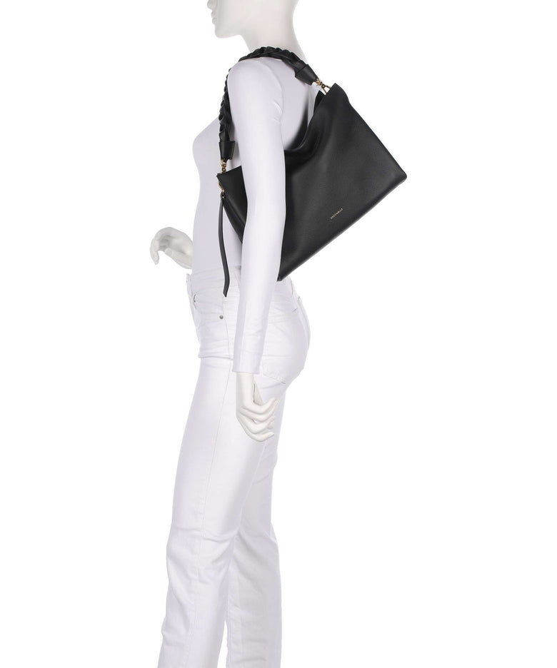 Coccinelle Boheme Grana Double Hobo bag noir/cognac