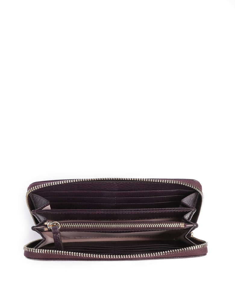 Coccinelle Metallic Soft Wallet prune