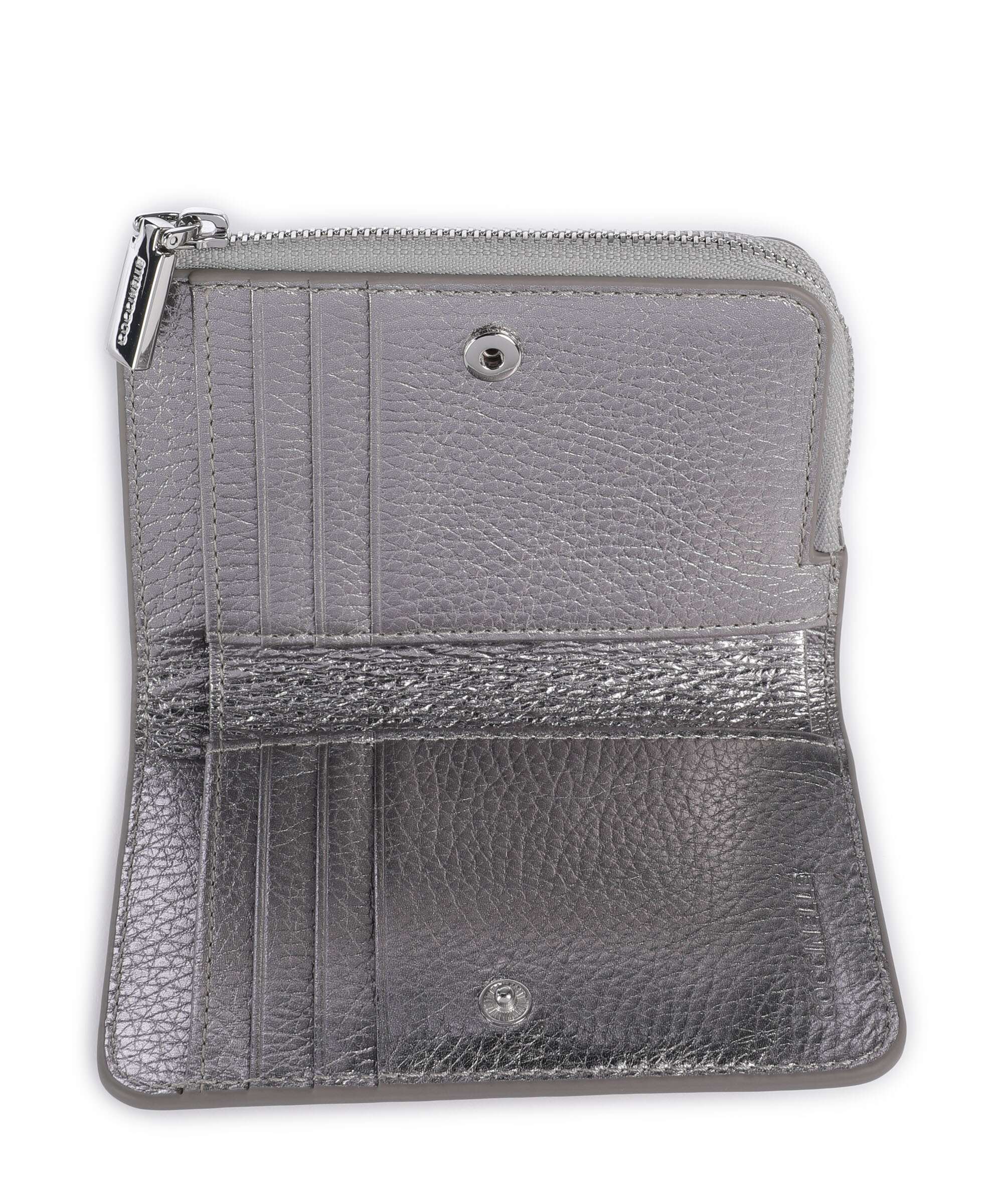 Coccinelle Metallic Soft RFID Wallet steel