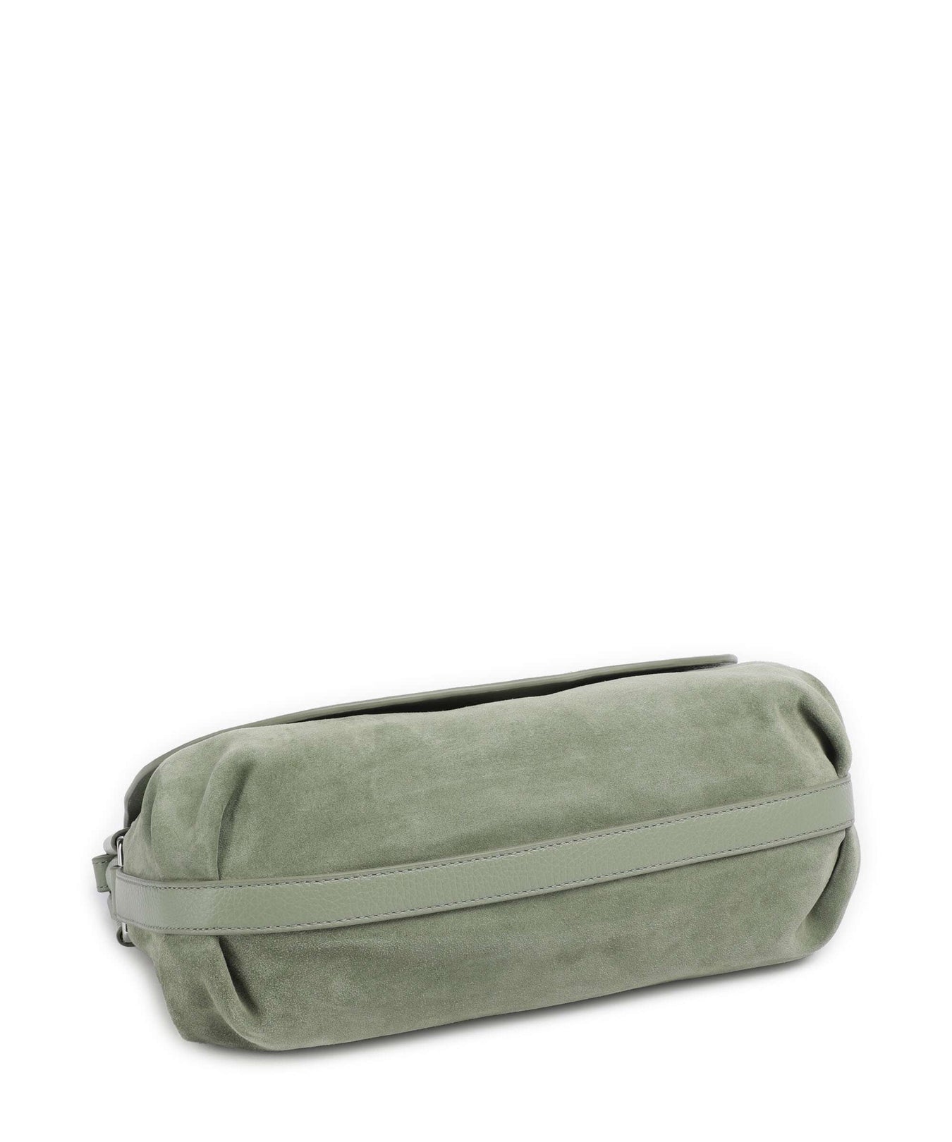 Coccinelle Rebekka Suede Shoulder bag greenery