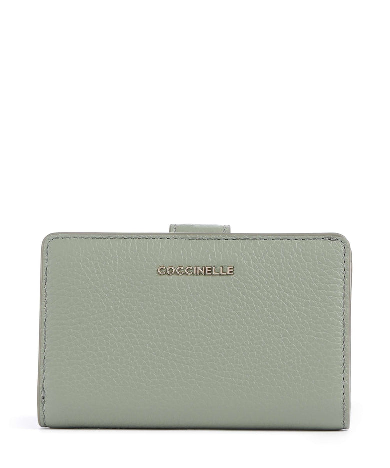 Coccinelle Metallic Soft Wallet greenery
