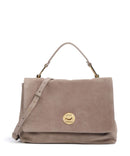 Coccinelle Liya Suede Handbag warm taupe