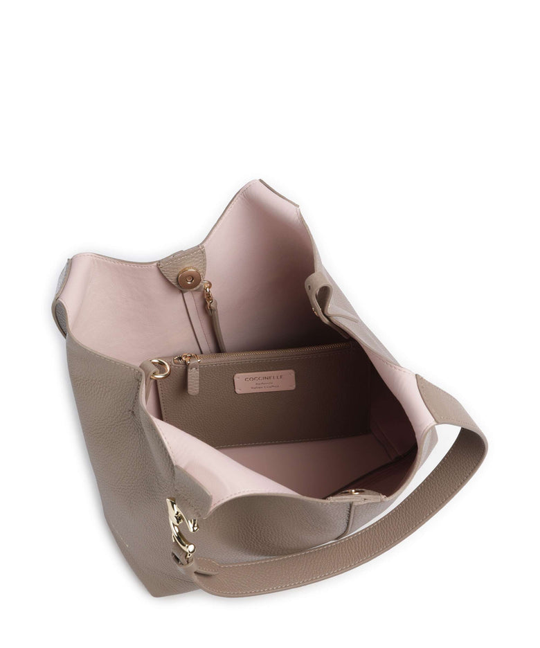 Coccinelle C-Easy Hobo bag warm taupe