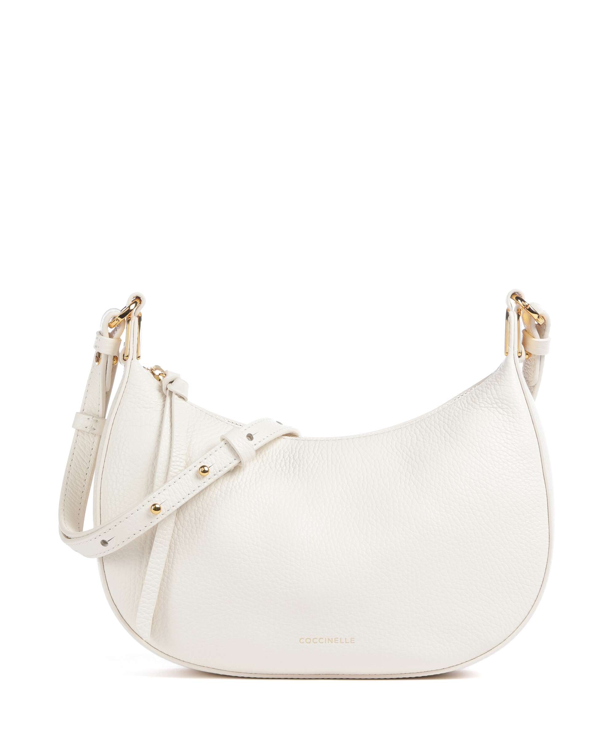 Coccinelle Fujiko Crossbody bag grained leather pearl