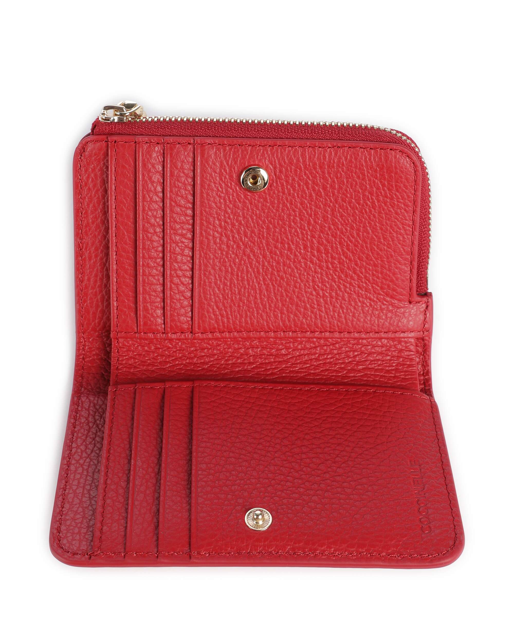 Coccinelle Metallic Soft Wallet scarlet