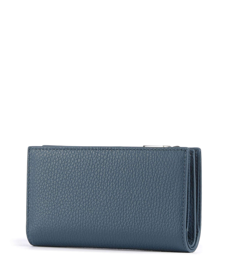Coccinelle Metallic Soft RFID Wallet deep blue