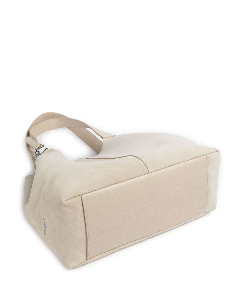 Coccinelle C-Easy Suede Hobo bag sandshell