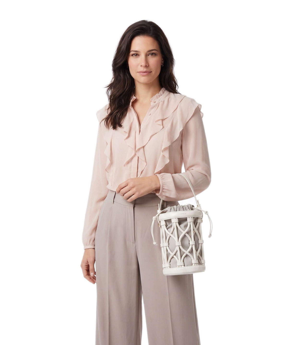 Coccinelle Koi Bucket bag pearl