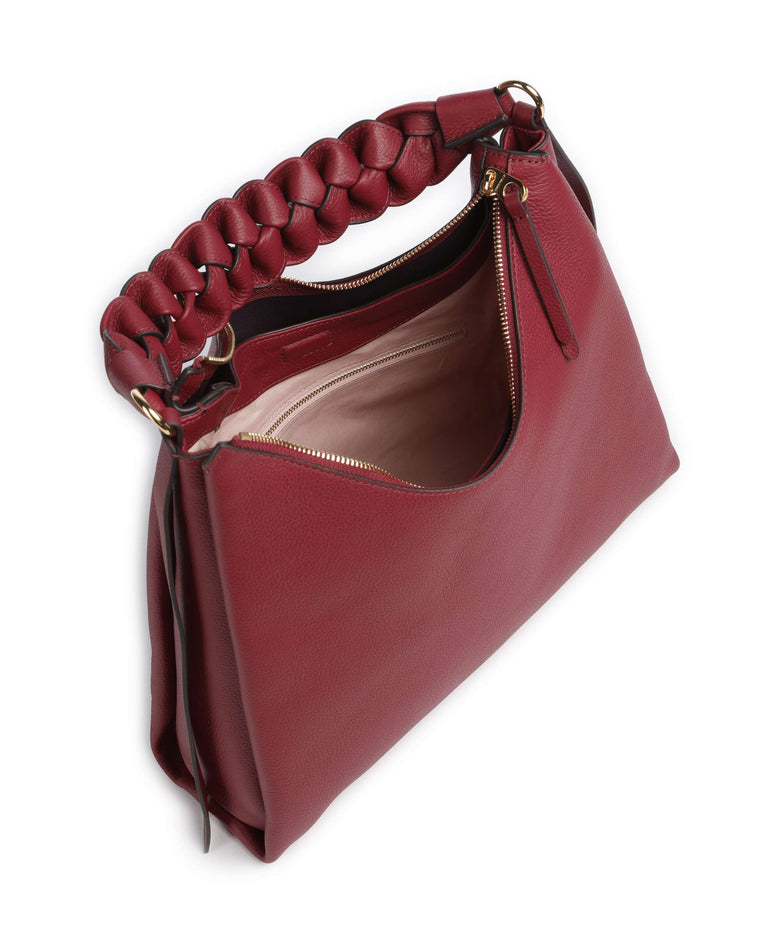 Coccinelle Boheme Grana Double Hobo bag ribes/prune