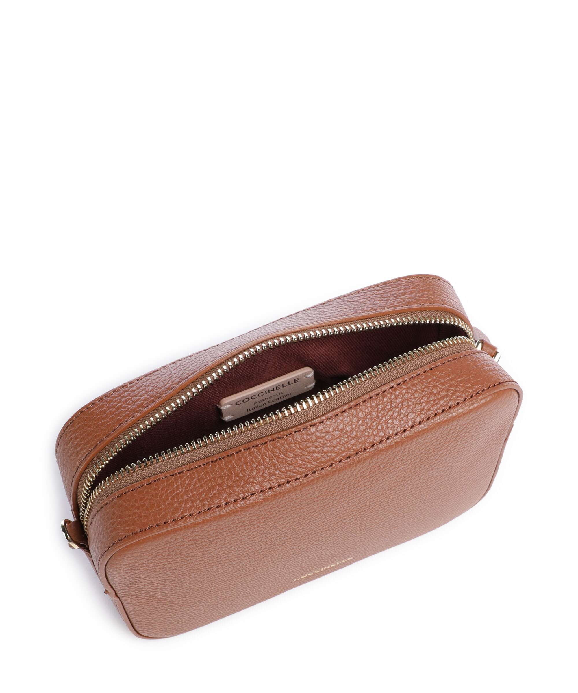 Coccinelle Tebe Crossbody bag cognac