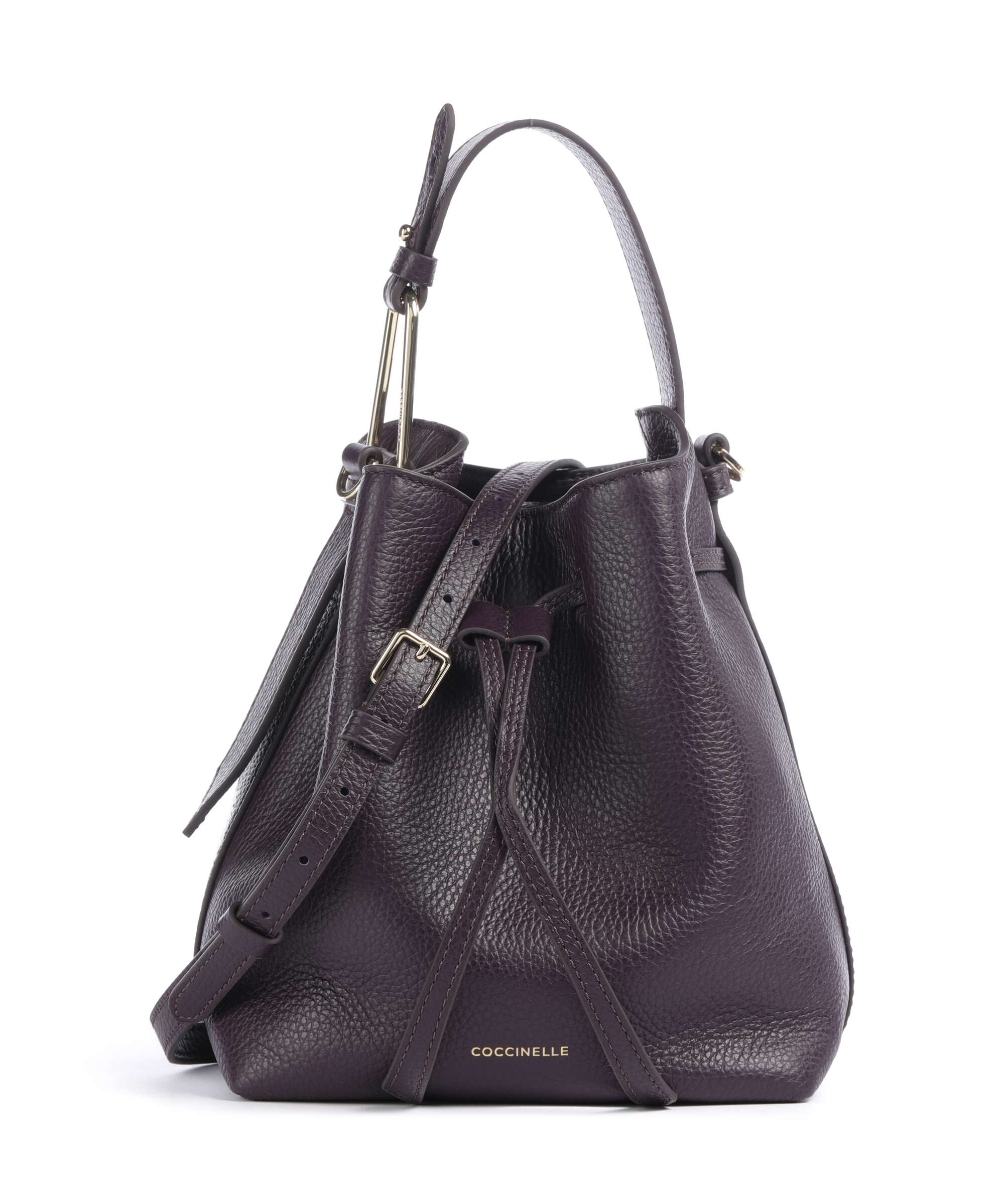 Coccinelle Malory Bucket bag grained leather prune - E1R1K230101 Coccinelle Malory Bucket bag grained leather prune - E1R1K230101