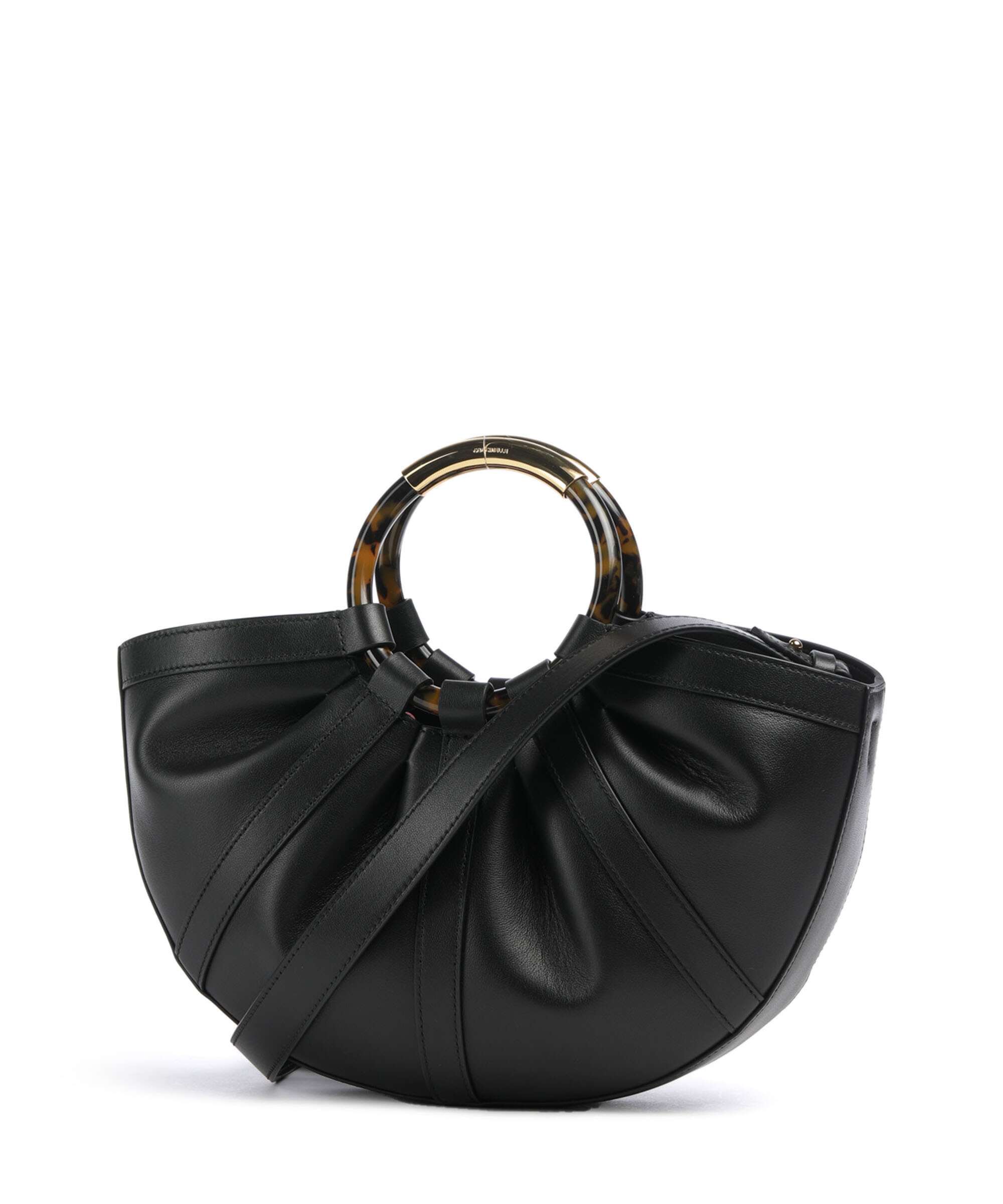 Coccinelle Shell Handbag grained leather noir - E1U5A180201-001