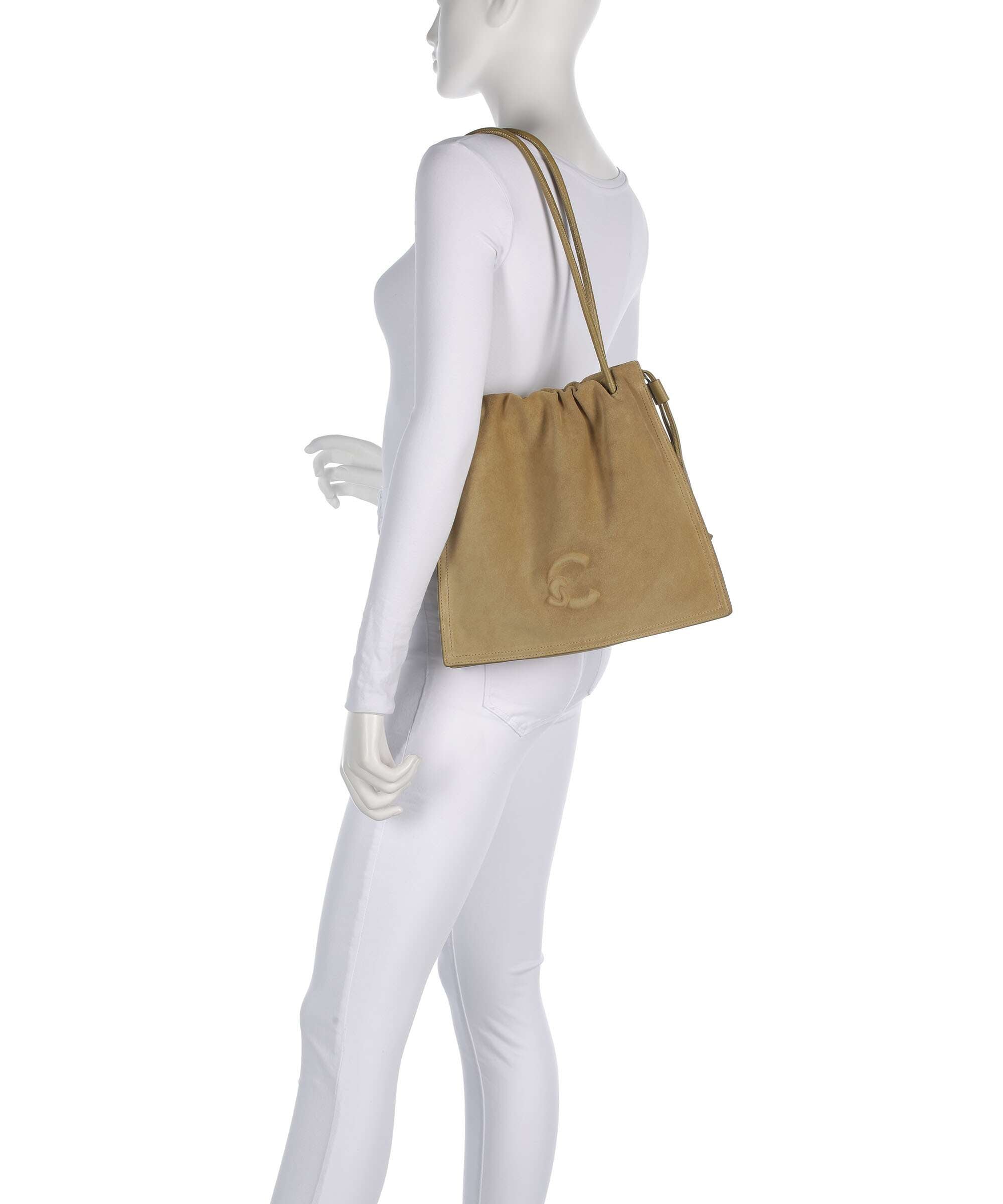 Coccinelle Dulse Bucket bag seagrass