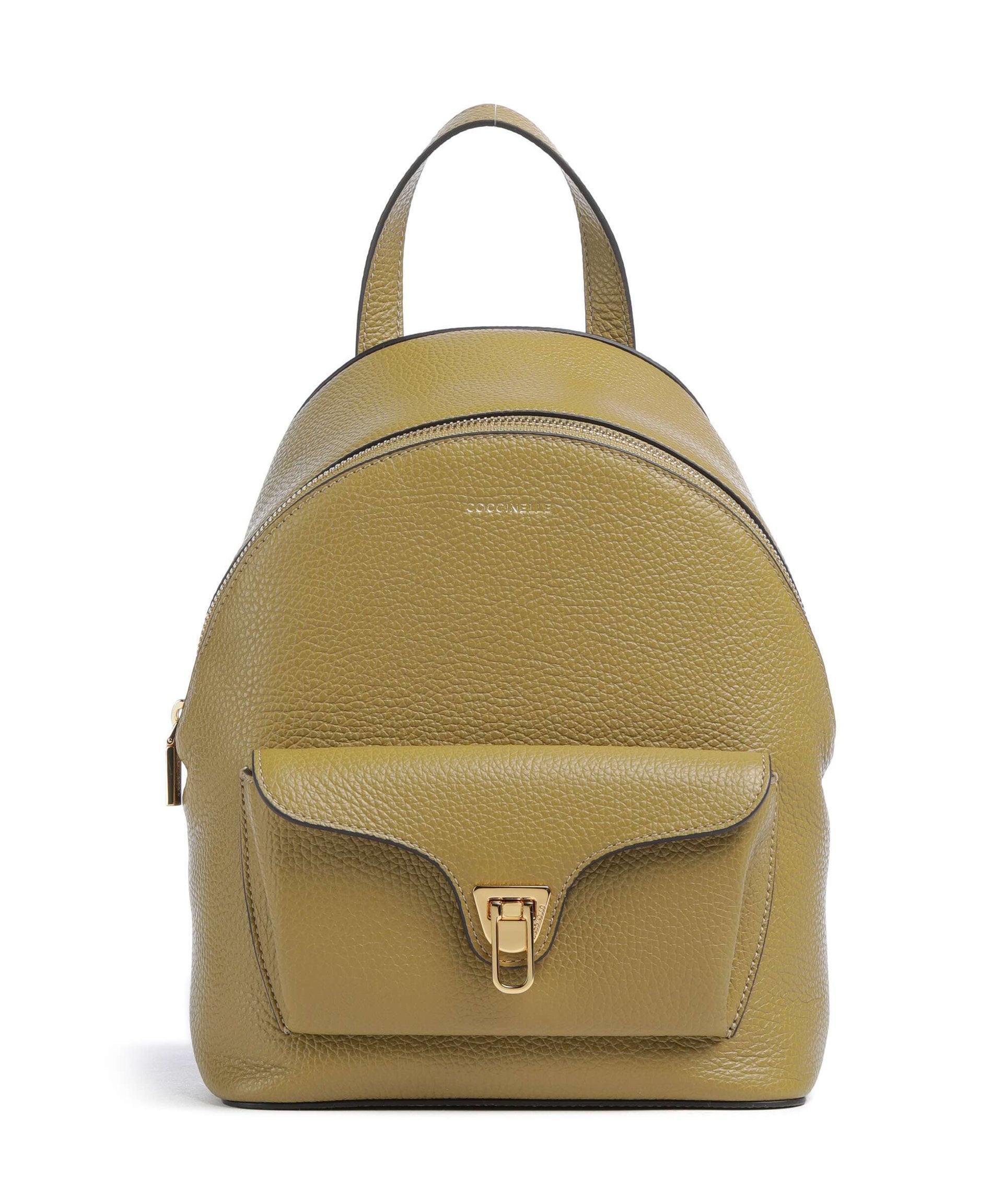 Coccinelle Beat Generation Backpack grained cow leather seagrass
