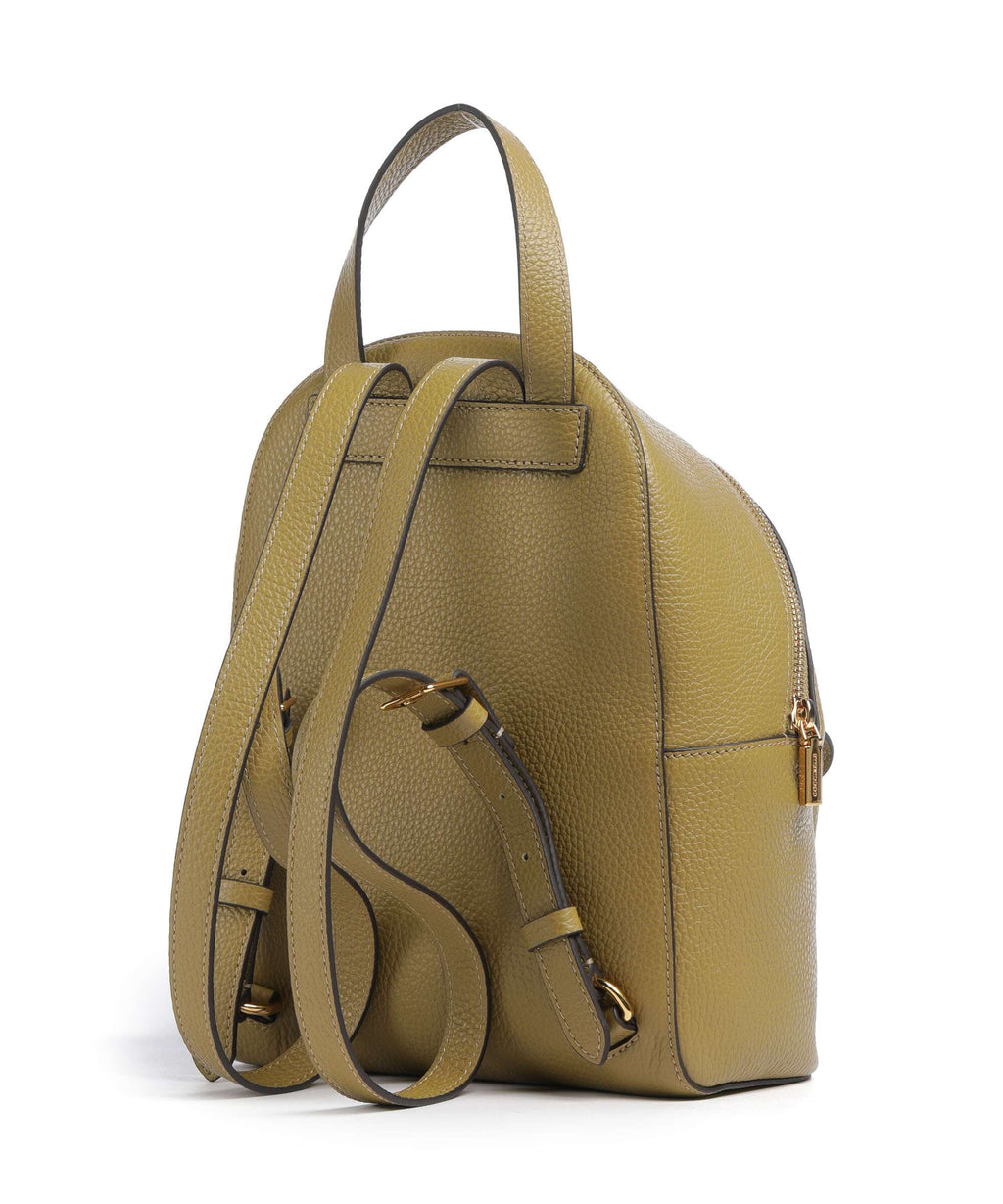 Coccinelle Beat Generation Backpack grained cow leather seagrass