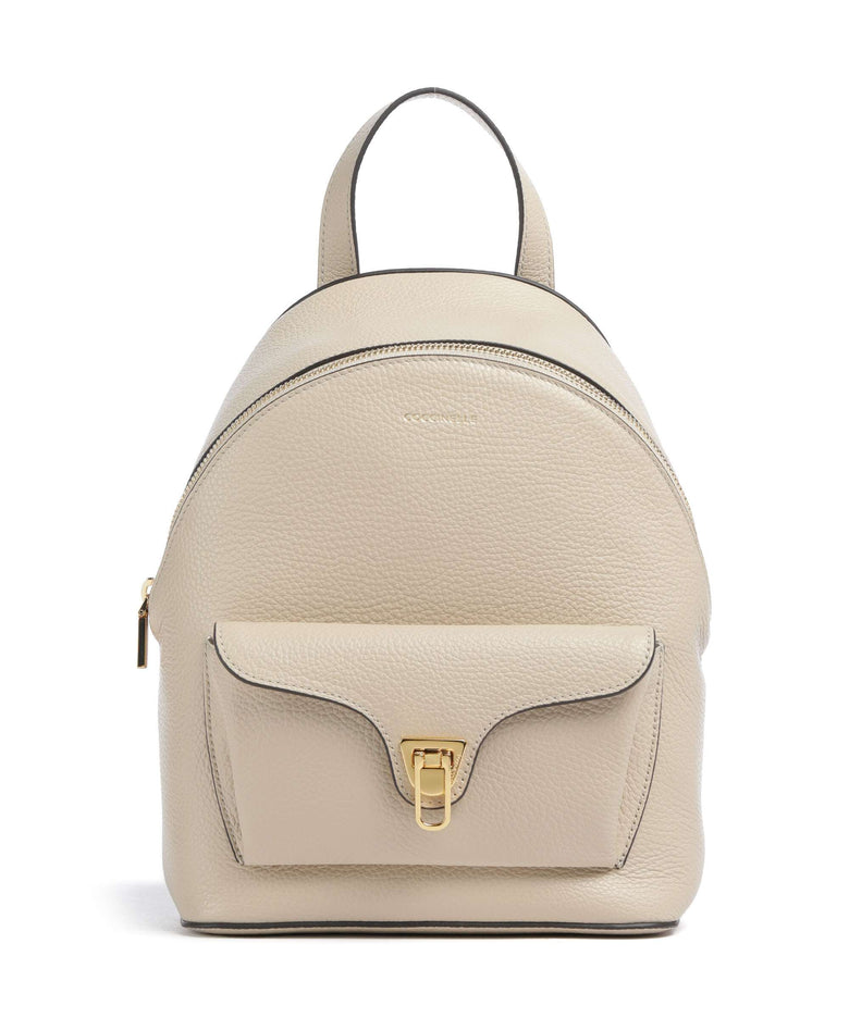 coccinelle leather backpack Coccinelle Beat Generation Backpack grained cow leather sandshell