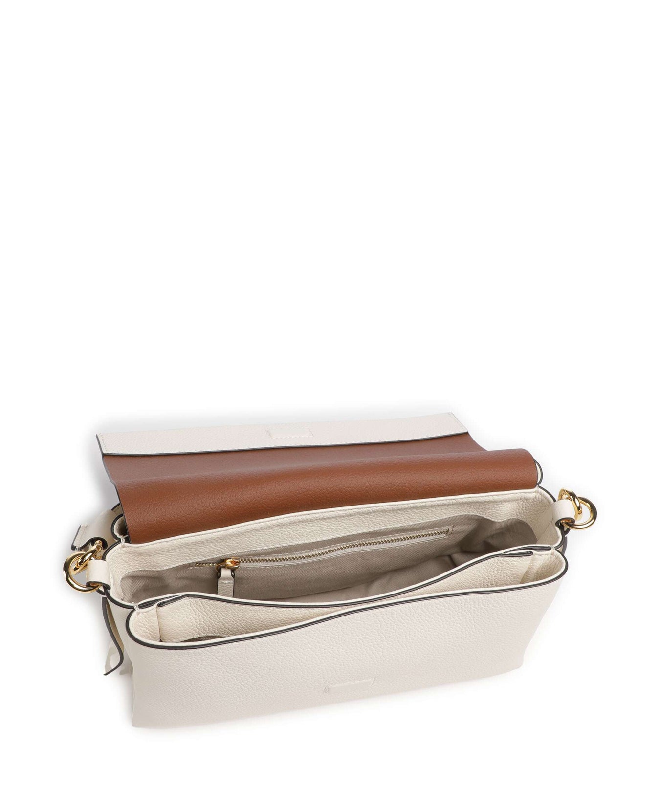 Coccinelle Boheme Grana Double Shoulder bag pearl/cognac