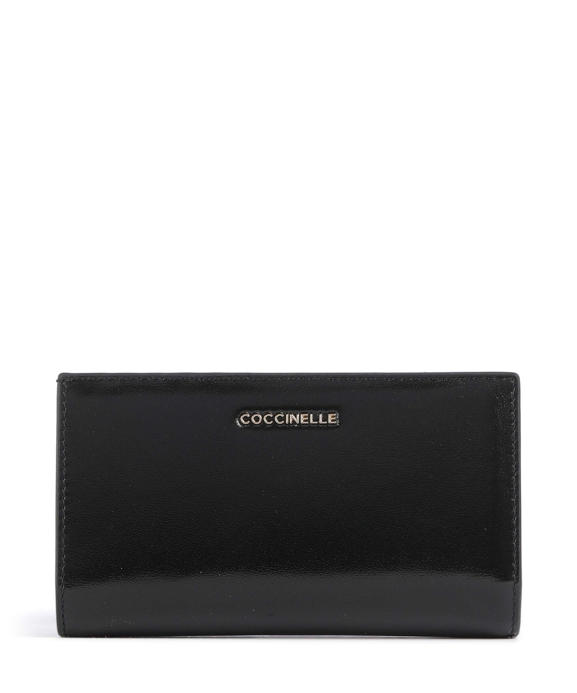 Coccinelle Metallic Shiny Smooth RFID Wallet noir