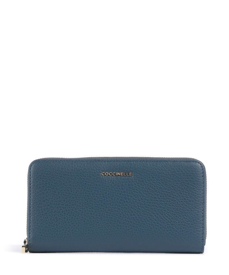 Coccinelle Metallic Soft Wallet deep blue