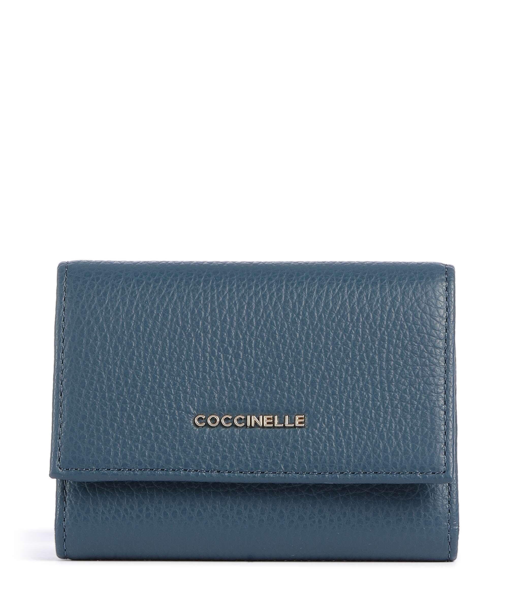 Coccinelle Metallic Soft RFID Wallet deep blue