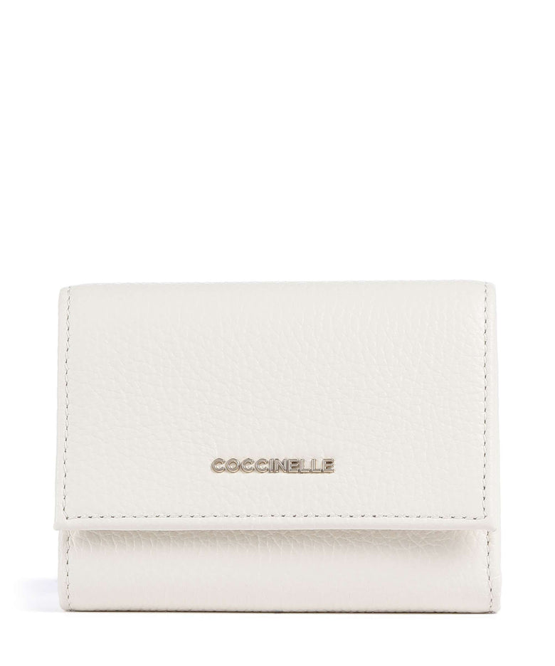 Coccinelle Metallic Soft Wallet pearl