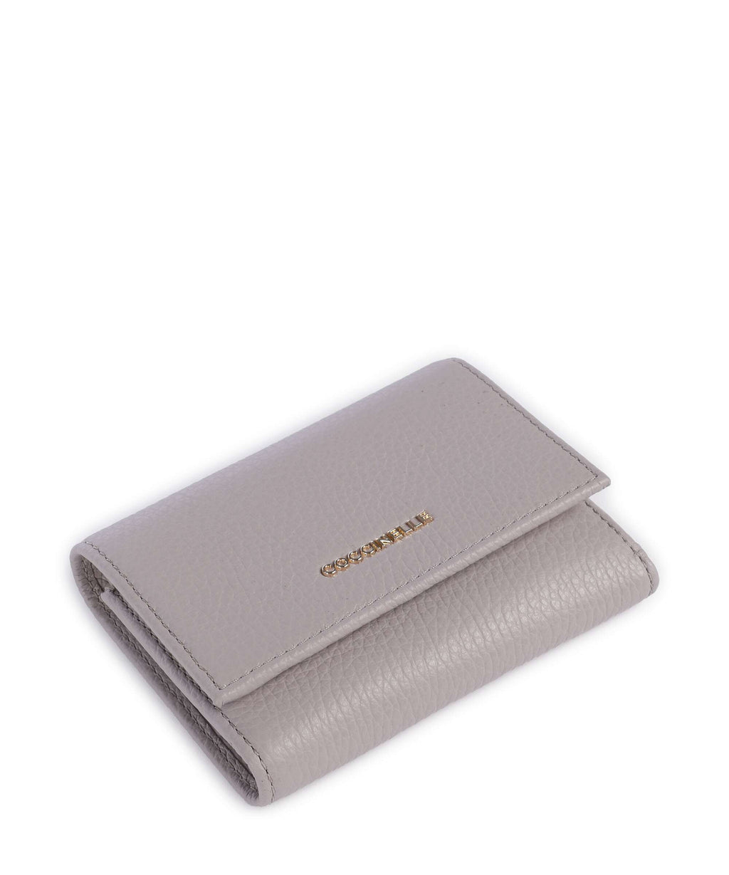 Coccinelle Metallic Soft Wallet oyster