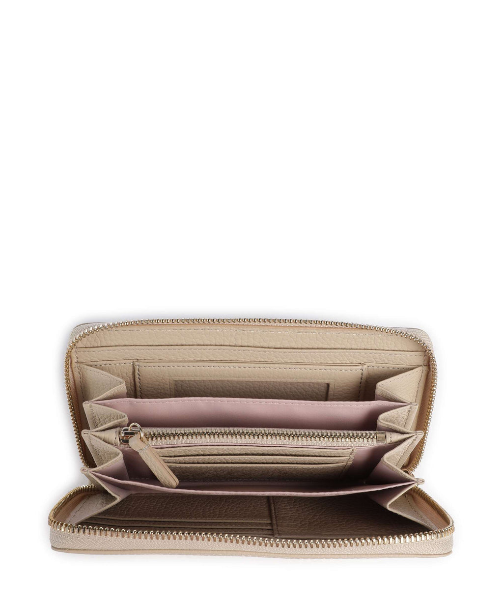 Coccinelle Metallic Soft Wallet sandshell