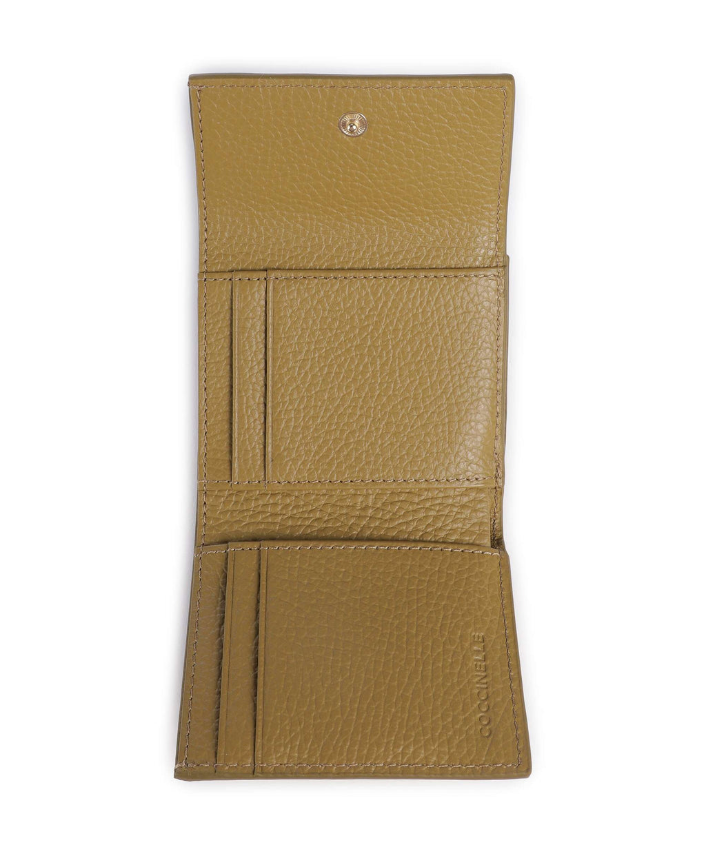 Coccinelle Metallic Soft RFID Wallet seagrass