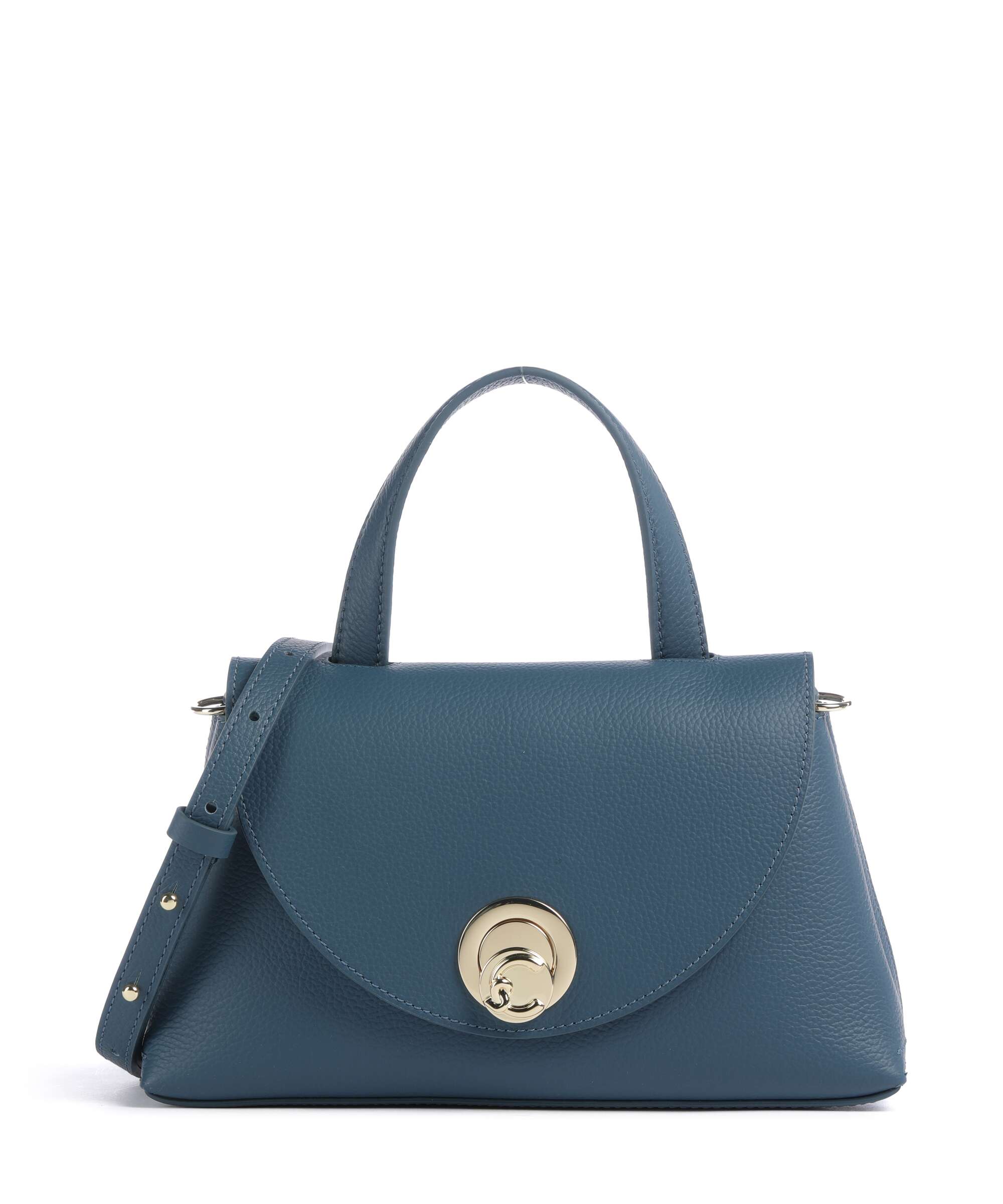 Coccinelle Nikla Handbag grained leather deep blue/sandshell