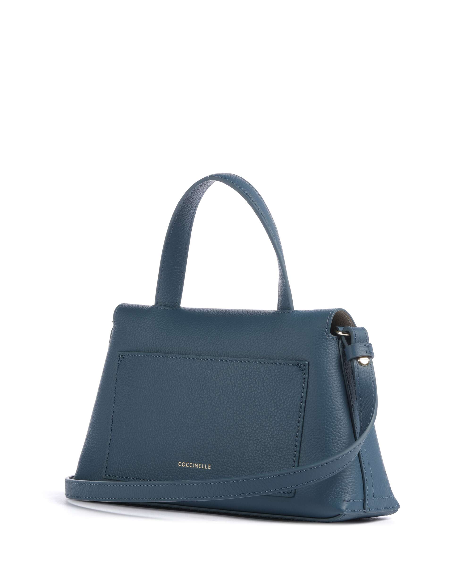 Coccinelle Nikla Handbag grained leather deep blue/sandshell
