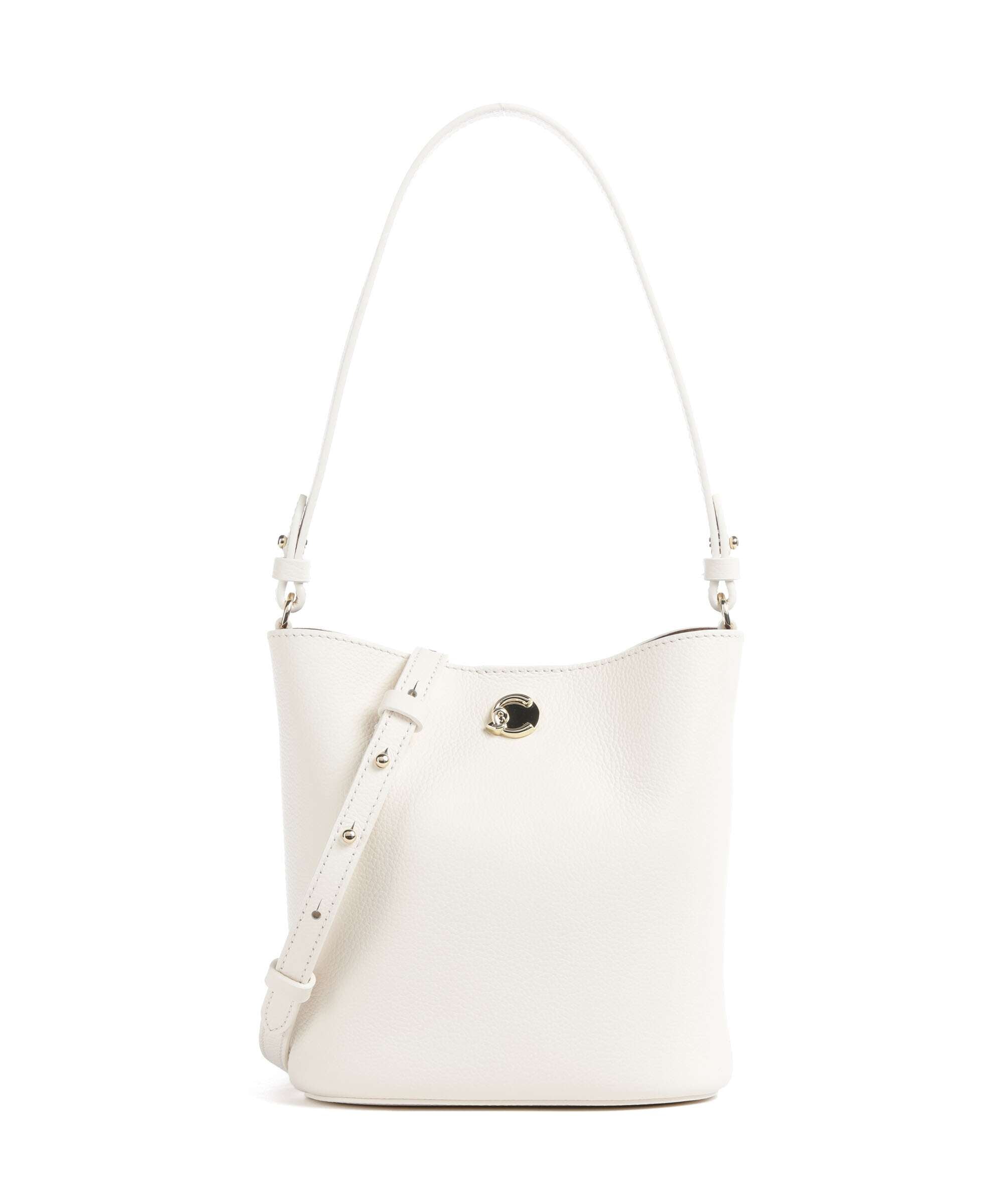 Coccinelle Nikla Bucket bag grained leather pearl/cognac