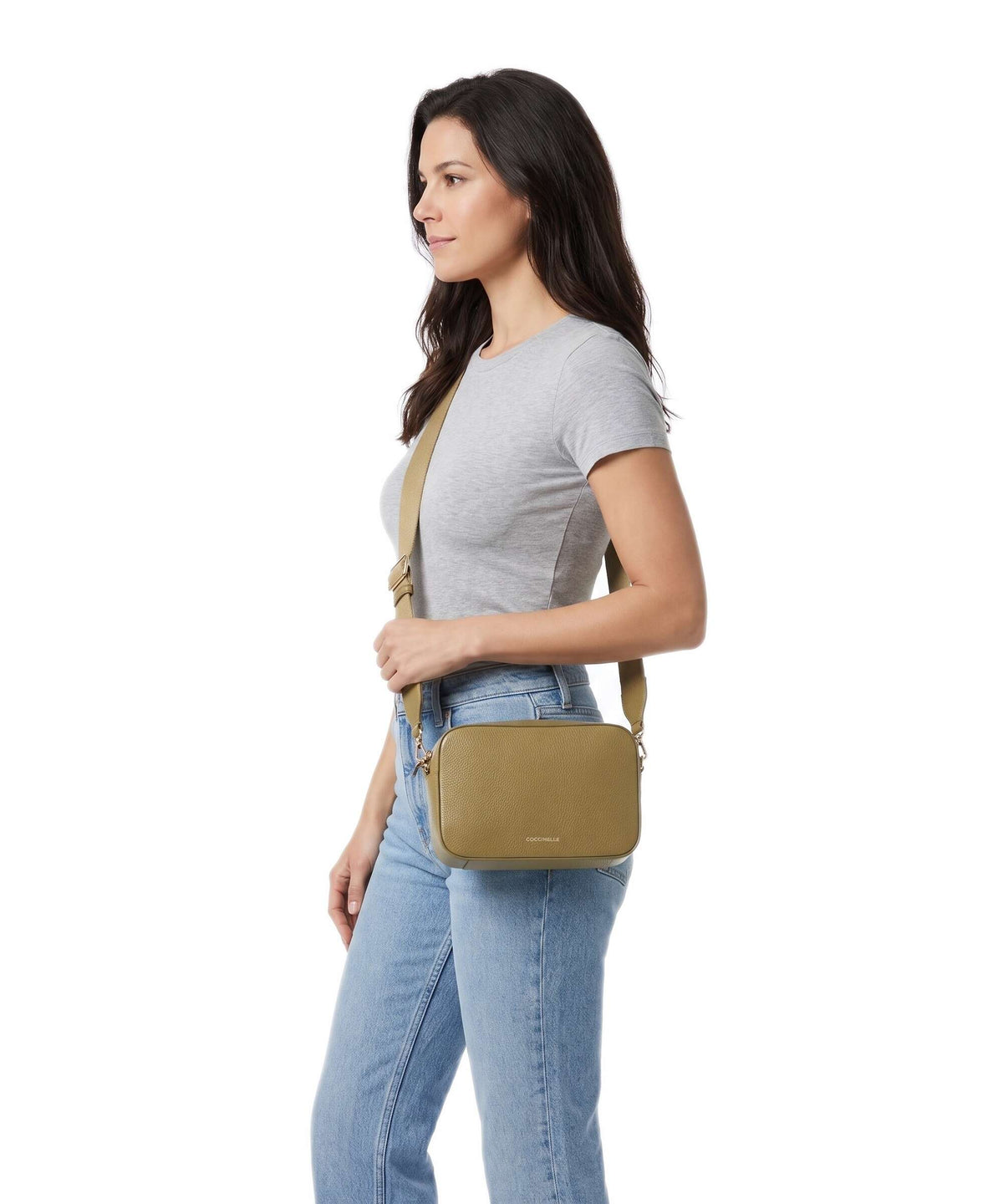 Coccinelle Tebe Crossbody bag seagrass