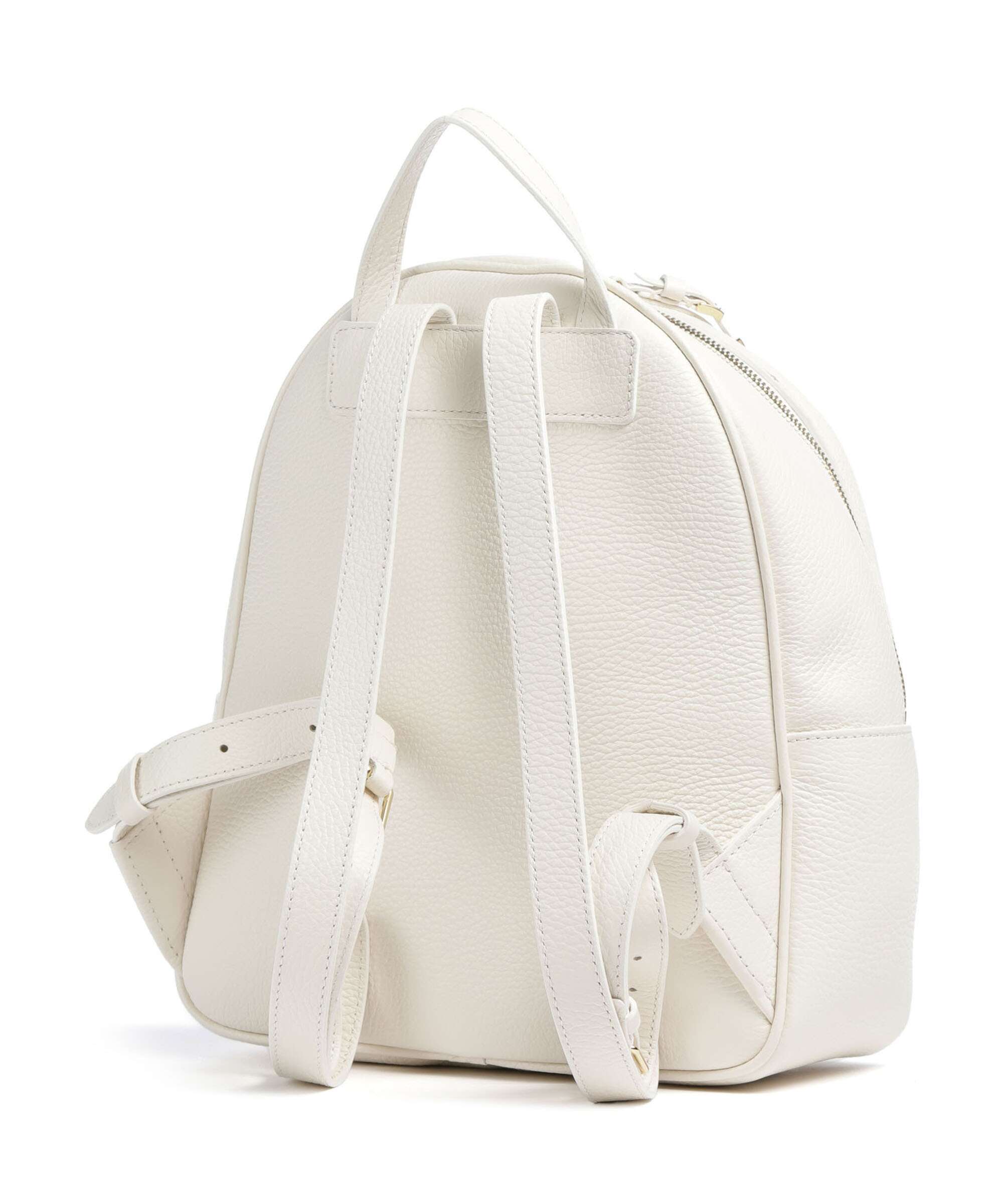 Coccinelle Nory Backpack grained leather pearl