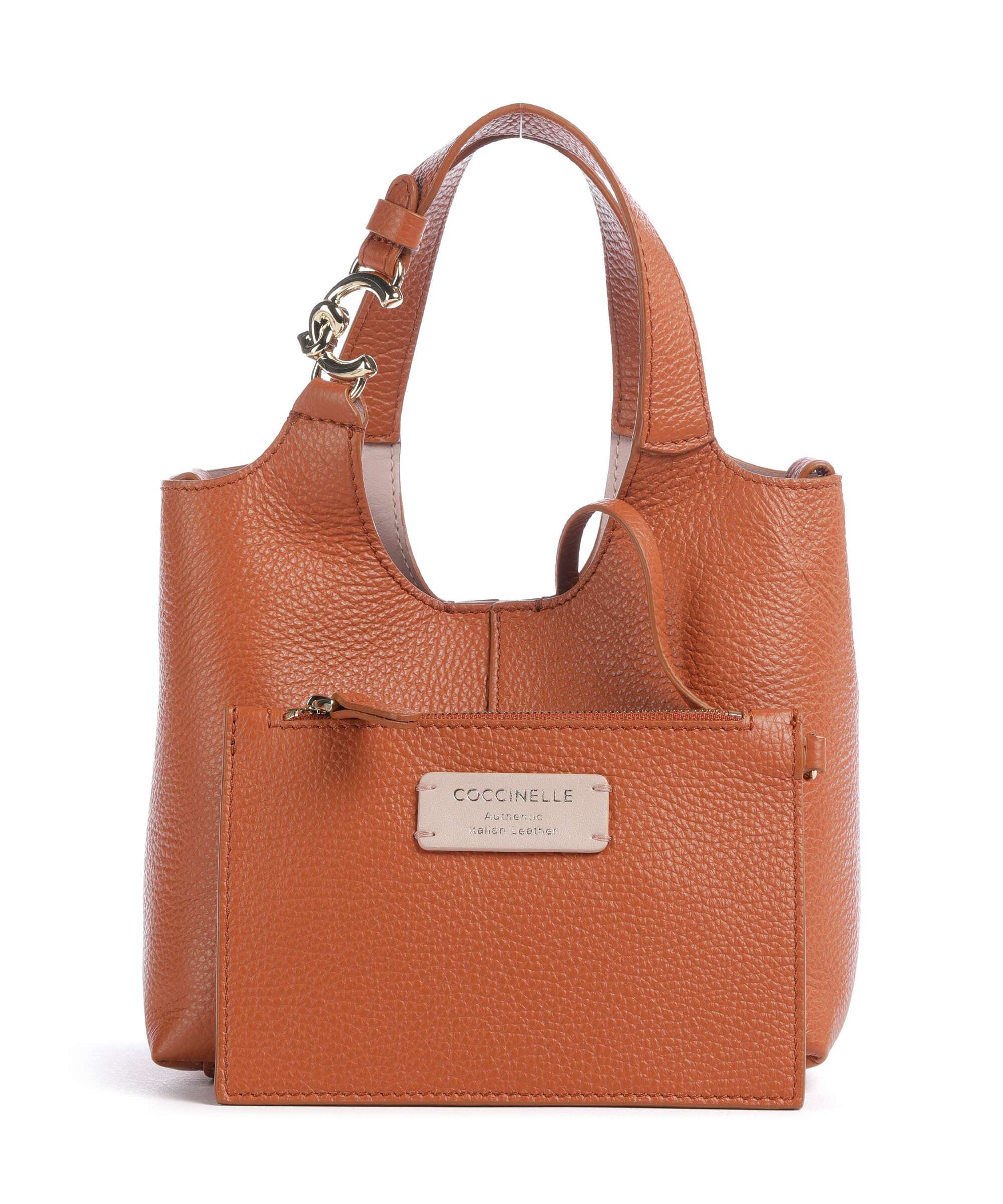 Coccinelle C-Easy Handbag grained leather crab - E1SHA580101-R41