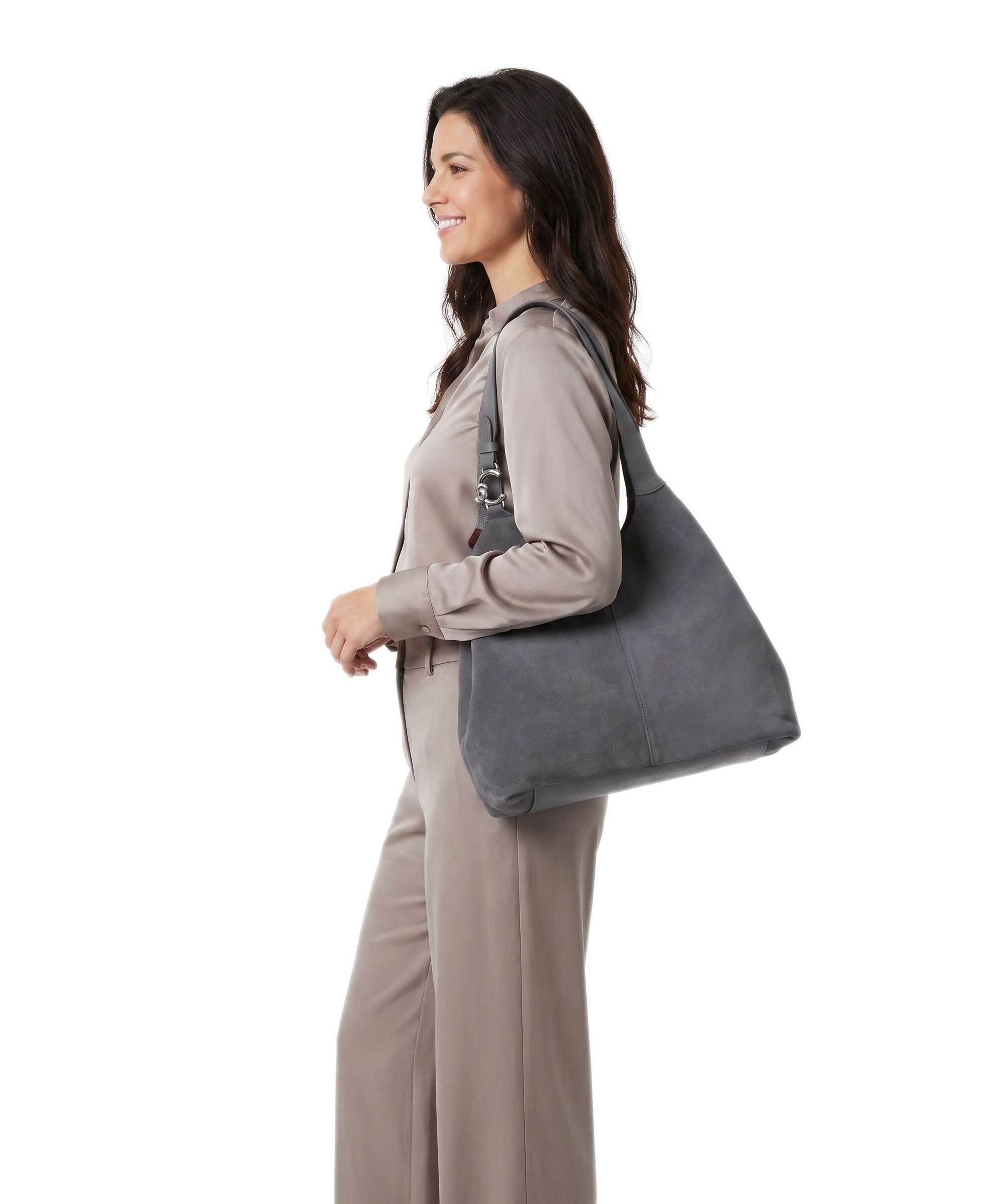 Coccinelle C-Easy Suede Hobo bag stove