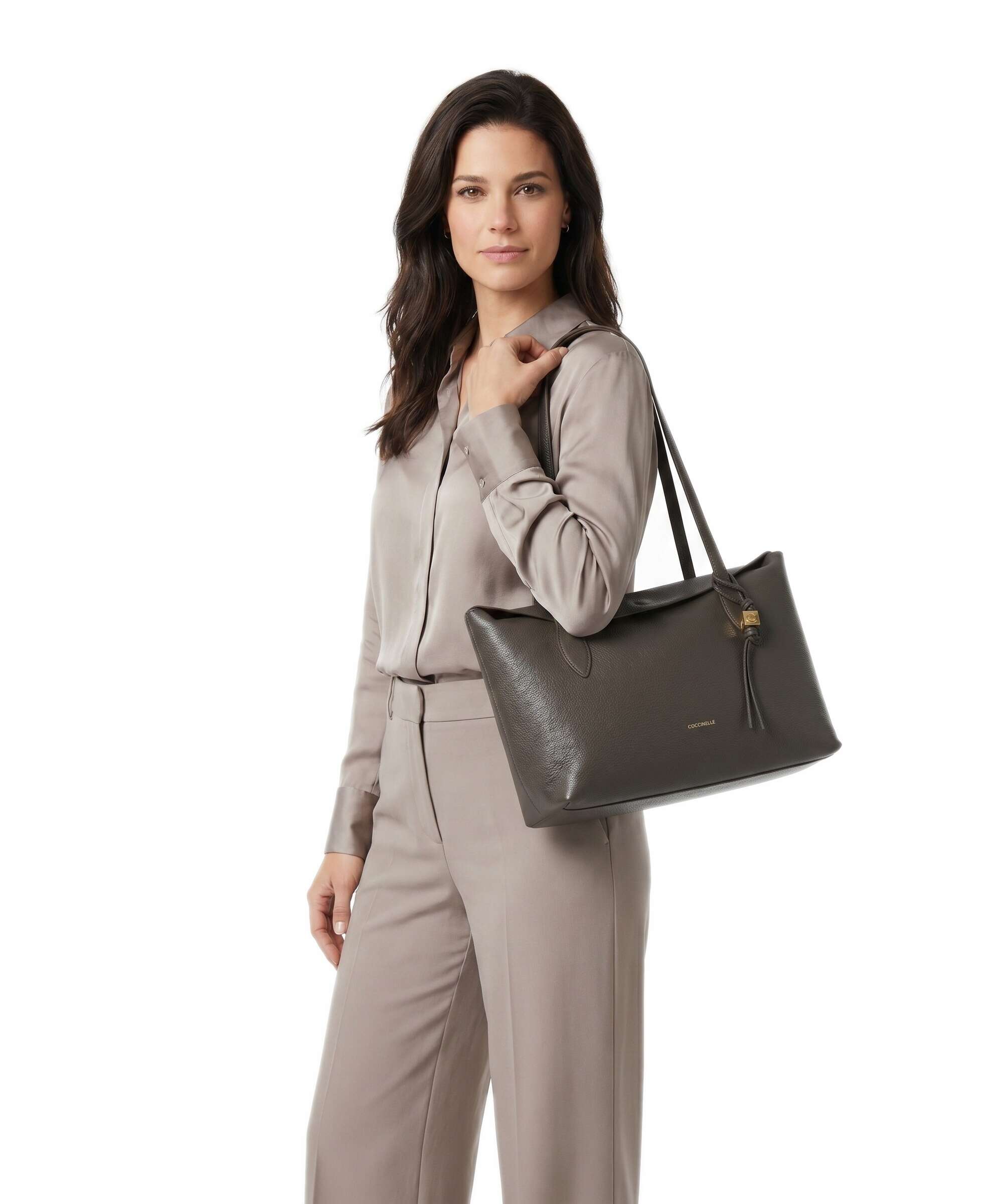 Coccinelle Thess Tote bag fango