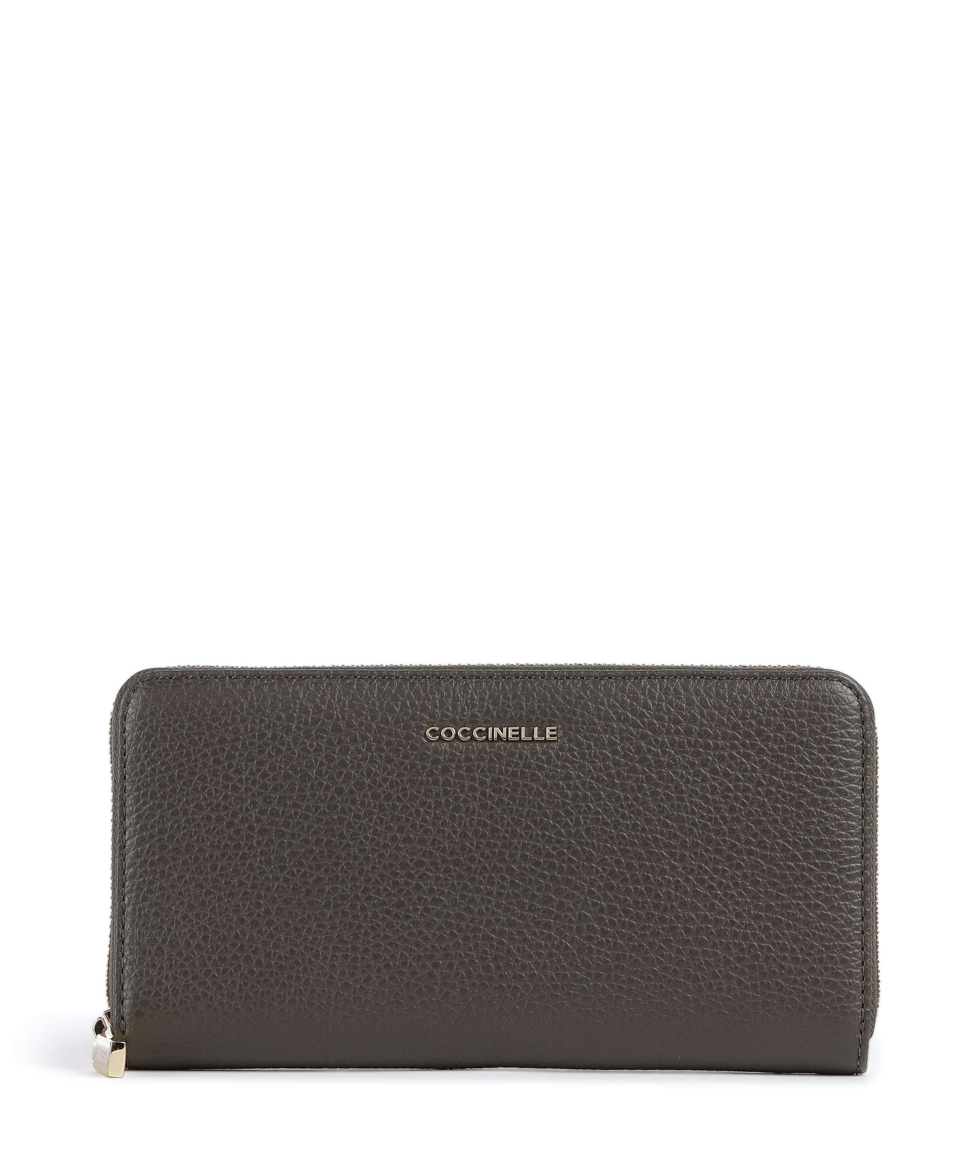 Coccinelle Metallic Soft Wallet fango